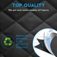 thumbnail image 2 of Dog Car Seat Covers Pet Seat Cover, Waterproof Nonslip Bench Rear Seat Cover Compatible for Middle Seat Belt Fits Most Cars, Trucks and SUVs MPVs, Bucket & Bench Available, 2 of 7