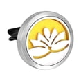 thumbnail image 1 of Pince de Diffuseur d'Huiles Essentielles pour Voiture - Pince de Diffuseur d'Huiles Essentielles de Voiture de 30 mm avec 6 Tampons de Recharge$Diffuseur d'Huiles Essentielles Médaillon d'Aromathérapie en Acier Inoxydable avec 6 Tampons de Recharge, 1 of 10
