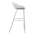 thumbnail image 4 of Moe's Home Collection Piazza Tabouret de Bar d'Extérieur Blanc - Ensemble de Deux, 4 of 8
