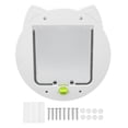 thumbnail image 2 of Cat Door, 2 Way Lockable Cat Flap Door For Interior Exterior Door Noiseless Weatherproof Pet Doors For Cats Kittens Doggies For Window Wall, Fast Installation, 2 of 8