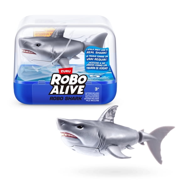 Robo Alive Water Activated Shark (White) de ZURU