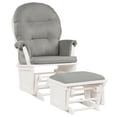 thumbnail image 1 of Costway Baby Nursery Relax  Rocker Rocking Chair Glider &Ottoman Set w/Cushion Light Grey, 1 of 10