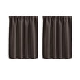 thumbnail image 2 of Iumwxz Curtains Living Room Bedroom Kitchen Solid Partition Divider Home Window Panel Easy Wash Durable High Quality Fabric Versatile Anti Fading 2 Pack Brown, 2 of 3