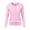 Pink, variant on Sustainable Fashion Women's Round Neck Cardigan Knitted Long Sleeved Large Yards Loose Solid Color Short Sweater Jacket Cardigan - Hontri