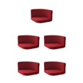 thumbnail image 3 of kurtrusly Trilateral Chair Covers Wide Application And Strong Elastic Chair Protection Made Easy Polyester Cover Chairs Decoration Wine red 5Set, 3 of 6