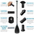 thumbnail image 3 of Paddle Adjustable Surfboard Paddle Aluminum  Alloy Lightweight SUP Paddle Detachable Paddle, 3 of 7