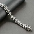 thumbnail image 2 of Thinsony Distinctive Gothic Punk Dragon Scale Bangle 48 inches Cool and Contemporary Steel 7.48 Inch 1Set, 2 of 6