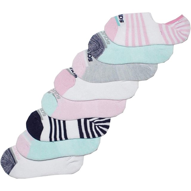 AmPm Chaussettes Invisibles Invisibles pour Femmes, 8 Paires, Invisibles, Coussinées