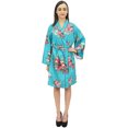thumbnail image 2 of Bimba Kimono à Imprimé Floral pour Femme, Robe à Manches Longues, Tenue de Nuit pour Demoiselle d'Honneur-30, 2 of 8