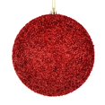 thumbnail image 1 of Vickerman N185703D Boule Perlée Rouge de 4,75 Pouces avec Perçage 6 par Sac, 1 of 3