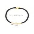 thumbnail image 2 of SNNROO 1 Pce Bracelet Corde Ajustable Coloré en Zircon Cubique Pavé Tendance pour Femmes, 2 of 6