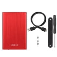 thumbnail image 2 of USB 3.0 to USB2.0 SSD Case, External Portable Professional SSD Case Hard Drive Enclosure Hard Drive Case for Men Women for 2.5 Inch 7-9.5MMHDD and SSD Laptop Hard Drive, 2 of 7