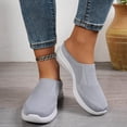 thumbnail image 3 of Mepaouo Womens Backless Sneakers Casual Slip on Mule Shoes Arch Support Walking Mesh Slide Sandals, 3 of 9