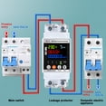 thumbnail image 2 of Graflsoa Smart Reclosing Circuit Breaker with Adjustable Reset Time, Voltage/Current/Power Monitoring, Overload/Leakage Protection, and Power Failure Memory (Non-WiFi, No App Control), 2 of 6