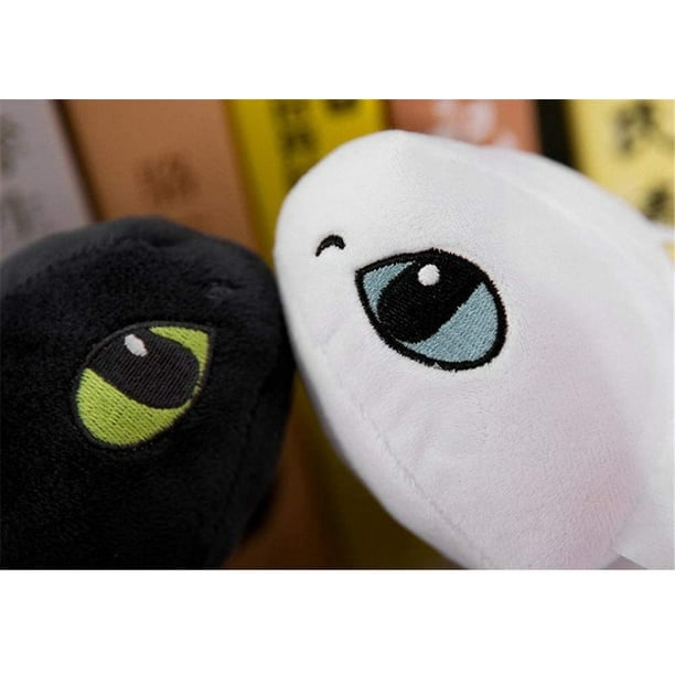 2 Pieces / Set How To Train Your Dragon 3 Toothless Light Night Fury Plush Toy With Plush For Children 35 Cm.