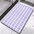 thumbnail image 4 of Long Bathroom Mat,Checkered Bathroom Rug Runner, Non Slip Water Absorbent Large Bath Mat, Soft Microfiber Machine Washable Shower Rugs for Bathroom Bathtub Hallway, 20x32 in, 4 of 5