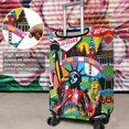 thumbnail image 2 of Travel Luggage Cover Suitcase Protector Fits 18-32 Inch Luggage Wheel Covers Patterned Travel Related Items Flower Luggage Protector Elastic Luggage Anti-scratch Suitcase Cover M, 2 of 5