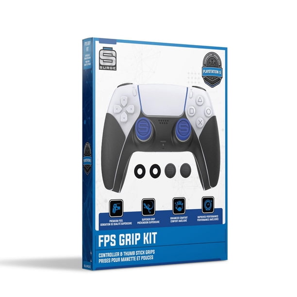 Surge FPS Grip Kit Controller & Thumb Stick Grips for PS5 - Black