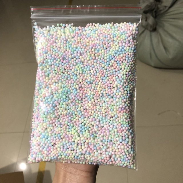 CHOK Perles Boules en Mousse Colorées Boîte Cadeau Colorée Matériaux de Remplissage