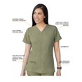 thumbnail image 3 of Adar Pro Heather Breakthrough Plus Scrub Set For Women - Enhanced V-Neck Top & Multi Pocket Pants, 3 of 6