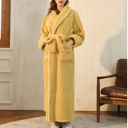 zanvin Sleepwear Women's Winter Warm Nightgown Couple Bathrobe Men And Women Autumn And Winter Nightgown