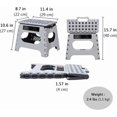 thumbnail image 3 of Folding Step Stool Sturdy Enough - Holds up to Lb - Footstool for Adults or Kids Folding Ladder Storage/Opens Easy for Kitchen Toilet Camping (Light Tan ;;), 3 of 7