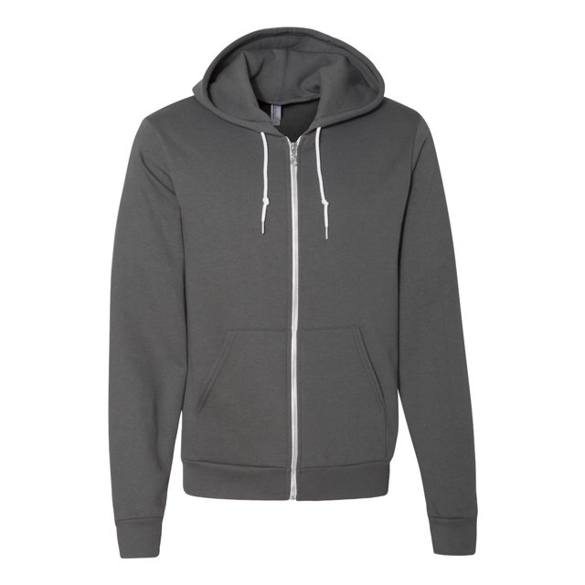 American Apparel Sweat à Capuche Zippé Complet en Polaire Flex Unisexe, TG, Asphalte