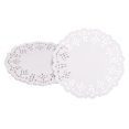 thumbnail image 1 of 50pcs Paper Doilies, 5.5 Inch Lace Paper Doilies, Disposable Paper Placemats White, 1 of 7