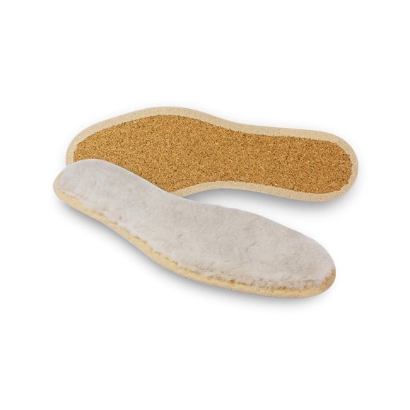 pedag Pascha Genuine Sheepskin Shearling Insole with Natural Cork Insulation US M12/EU 45