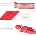 thumbnail image 5 of Collier pour Chat en Microfibre Suède Double Nœud Papillon Cristal Étincelant Strass Rouge G 50x2.5cm Fourniture pour Animaux, 5 of 5