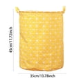 thumbnail image 2 of Hearth & Gear Patterned Linen Laundry Hamper Without Lid Large Open Top Stylish And Breathable Fabric For Bedroom Or Bathroom Easy And Durable Design Hamper Small Space Wet Towel Hamper Wicker Baby, 2 of 5