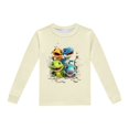 thumbnail image 4 of Pyjamas pour Garçons Ensemble de Pyjama Imprimé Dinosaure Col Rond Manches Longues Pantalon 2 Pcs Printemps Automne Pyjamas pour Tout-Petits Beige 6 Ans-7 Ans, 4 of 5