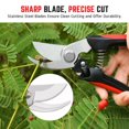 thumbnail image 4 of 7” Bypass Pruning Shears Professional Sharp Tree Trimmers Secateurs Hand Garden Shears For Bonsai Cutters Loppers, 4 of 9