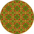 thumbnail image 1 of Ahgly Company Machine Washable Indoor Round Transitional Pistachio Green Area Rugs, 6' Round, 1 of 7
