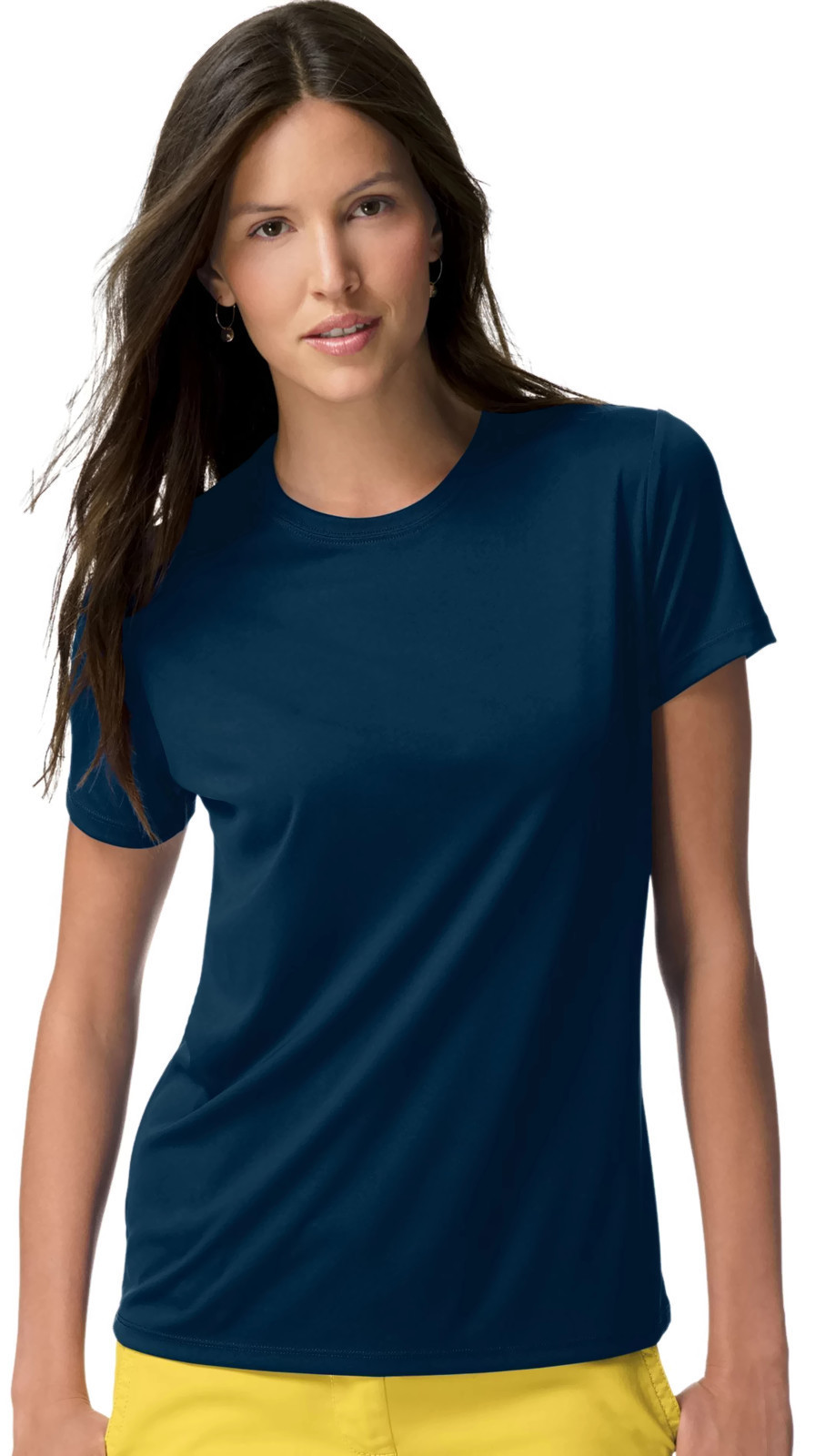 Hanes Cool DRI T-Shirt Femme, TG, Marine