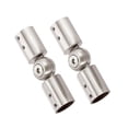 thumbnail image 4 of CHOK 2 Pieces Rod Connector Shower Room Heavy Duty Bathroom Glass Door Adjustable 19mm brushed, 4 of 9