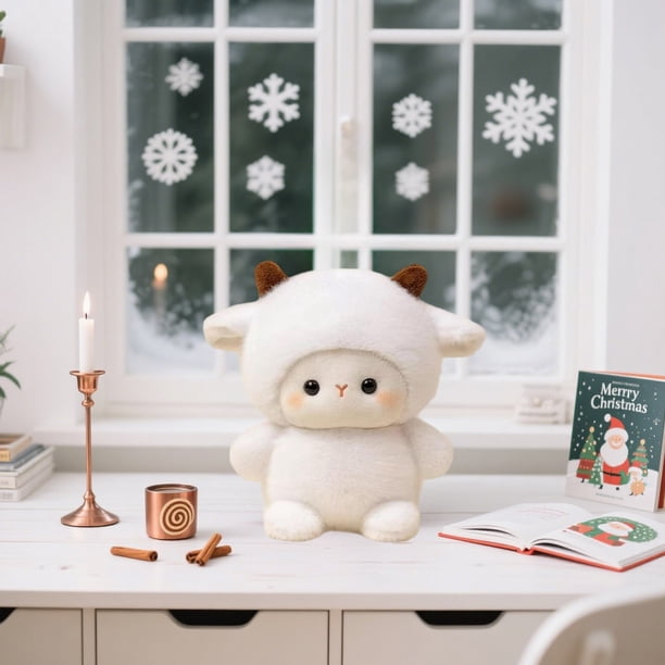 Ensemble de jouets en peluche pour toilettes - Articles de toilette pour poupées en peluche de dessin animé | Décoration douce et enveloppante pour jouets ménagers pour canapé | Fun A