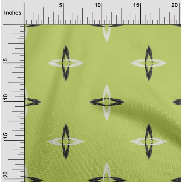 oneOone Viscose Jersey Fabric Arrow Ikat Printed Fabric 1 Yard 60 Inch Wide