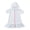 White, variant on Girls Swim Cover Up Kids Swimsuit Coverup Zip-Up Beach Bathing Suit Robe