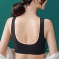 thumbnail image 4 of B91xZ Soutien-Gorge Sans Armatures Extra-Élastique Brigette pour Femme Grande Taille Bretelles Réglables Soutiens-Gorge de Sport, Noir TTG, 4 of 5