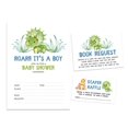 thumbnail image 1 of Inkdotpot Set Of 30Dinosaur Baby Shower Invitations-Diaper Raffle Tickets And Baby Shower Book Request Cards Jungle Animals Invites Its A Boy Its A Girl, 1 of 7