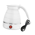 thumbnail image 3 of Luzkey Travel Folding Electric Kettle Tea Pot 1.2L with Separable Power Cord Fast Boiling Easy Storage Camping Water Boiler Foldable White, 3 of 8