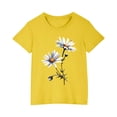 thumbnail image 2 of LSLJS T-shirt en Coton pour Garçons et Filles, Mode Mignon Col Rond Imprimé Tee Manches Courtes, Vêtements d'Été pour Filles, 2 of 5