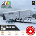 thumbnail image 2 of KNOX Housse de Cinquième Roue de 2e Gén., Tissu APEX Anti-Déchirure, Convient aux Roulottes, aux VR Ou aux Autocaravanes - la Housse pour Caravane Comprend des Housses de Roues, une Housse d'Échelle et des Housses de Gouttières - Taille 20-23 Pi, 2 of 9
