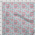 thumbnail image 4 of oneOone Rayon Dusty Teal Green Fabric Text Fabric For Sewing Printed Craft Fabric By The Yard 56 Inch Wide, 4 of 5