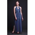 thumbnail image 2 of Bimba Robe Maxi Shibori pour Femmes Sans Manches à Col Ras du Cou, Dos Nu, avec Fentes Latérales - Grande, 2 of 6