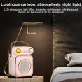 thumbnail image 4 of Mini Karaoke Machine Ensemble de Microphone et Haut-Parleur Sans Fil avec 2 Micros, LED Rechargeable, Couleur Nuit, 4 of 8