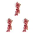 thumbnail image 2 of relayinert Magnifique Patch d'Applique en Dentelle Florale pour Robe de Mariage Unique Robe de Mariage Unique Applique en Dentelle Rouge Vin 3ensemble, 2 of 6