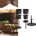 thumbnail image 3 of DOLITY Base de Parasol Bouchon en s Vis Filetée Ombrage Amovible pour Jardin 6 Pcs, 3 of 9