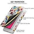 thumbnail image 4 of iPad PRO 9.7 2016 [ PRO 9.7 Pouces ] A1673 A1674 MLMP2LL/A MM172LL/A MLMN2LL/A MLMW2LL/A MLMX2LL/A MM192LL/A MLMV2LL/A Étui PC Imprimé Ultra Mince Intelligent avec Mise en Veille/réveil Automatique - Fleurs en Fil, 4 of 4